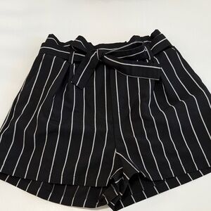Forever 21 Striped High Waist Shorts